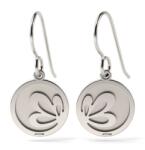 Atcom Jewelry ATCOM Lótuszvirág Ezüst Fülbevaló - 12 mm