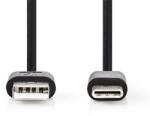 Nedis CCGL60601BK20 USB A - USB C (USB-C) kábel, 5W, hossz 2m