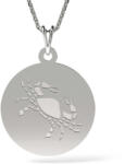  Rák ezüst medál lánc