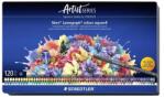 STAEDTLER Mars Lumograph 104 Akvarell color creion set hexagonal cutie de metal 120 culoare (104 M120)