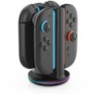 IPEGA SW2051 töltőállomás RGB-vel JoyCon vezérlőkhöz, Nintendo Switch 2 Black