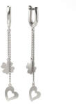 Atcom Jewelry ATCOM Ezüst Szívecskés-Lóhere Fülbevaló