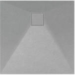 Welland Kőhatású Zuhanytálca - 80x80 cm - Szürke