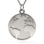 Atcom Jewelry ATCOM - Föld és Óceán Ezüst Nyaklánc - 15 mm