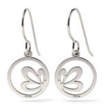 Atcom Jewelry ATCOM - Lótuszvirág Ezüst Fülbevaló - 925-ös Ezüst
