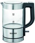 Severin WK 3472 - Бързозагряваща електрическа кана 0, 5 л 1100 W/230 V неръждаема стомана/стъкло (BV0126) Електрически кани
