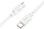  Töltőkábel: HOCO X96 Type-C / Type-C (USB-C) fehér töltő kábel 1m 100W