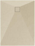 Welland kőhatású zuhanytálca szifonnal 90 x 120 cm - bézs (GT-12090SS) - miniwebshop