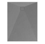 Welland kőhatású zuhanytálca szifonnal 90 x 120 cm - szürke (GT-12090SS)