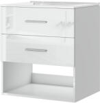 Intenso Fiókos fürdőszobaszekrény mosdókagylóval Intenso Verso-Max - 60 cm (magasfényű fehér)