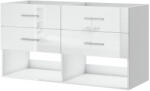 Intenso Fiókos kétszemélyes fürdőszobaszekrény Intenso Verso-Duo - 120 cm (magasfényű fehér)