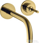 Hansgrohe AXOR UNO falsík alatti mosdócsaptelep 225 mm-es kifolyóval, nem zárható leeresztővel, polírozott arany hatású 38116990 (38116990)
