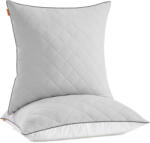 Songmics Home Kétoldalas Párna Szett Galambszürke 80x80 cm Hűsítő-Meleg Kivitel (EUZ-TBP022G02)