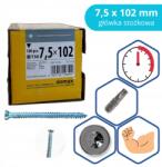 Domax Ablakbeépítő csavarok Domax 7, 5 x 102 mm 100 db Torx kúpos fej (CBS 75102)