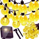 WTM Napelemes kerti girland Napelemes lámpák 30x Led izzó erkélyre 5, 5 m (Girlanda Solarna Ogrodowa Lampki)