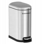 SONGMICS Szemetes tetővel Ryan 10 L ezüst (37425)