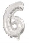 Jix Mini 6-os Silver szám Fólia lufi 35 cm