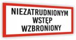  Munkavédelmi tábla nyomott mintával 20x10 CM nem foglalkoztatottnak Belépés tilos (Tabliczka piktogram)