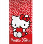 Aymax Hello Kitty Hearts fürdőlepedő, strand törölköző 70x140cm (Fast Dry) (KITTY)