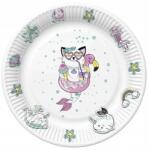 Pol-Mak Állatos Cat Vibes papírtányér 8 db-os 18 cm