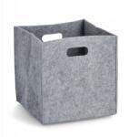 Zeller Tárolódoboz Kallax filchez szürke 32x32x32cm (4003368143217)