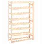 VidaXL Állvány 56 palack bor számára, fenyőfa (286196)