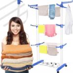 FLIX XXL Álló Összecsukható Mosó-szárítógép 60KG-IG Extra Erős Stabil Kerekek (SUSZARKA NA PRANIE XXL STOJĄCA SKŁADANA) Ruhaszárító