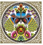 Maki Állatos Folk Peacocks Gold szalvéta 20 db-os 33x33 cm (89F)