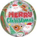 Amscan Merry Christmas Festive Friends gömb fólia lufi 40 cm