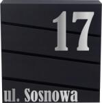 agmART Postaláda Házszám Cím Személyre Szabás Antracit (skrzynka na listy)