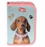 PASO Felszereltség nélküli tolltartó Paso kutyussal, egyrekeszes, lányoknak (TE25B-P001BWMIX)