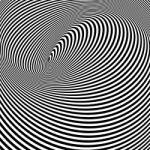 agmART Fotótapéta Absztrakt Csíkok Illúzió Fekete-fehér (Fototapety agmART)