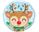 Qualatex Rénszarvas Reindeer Karácsonyi fólia lufi 46 cm