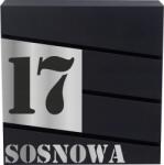 agmART Postaláda nagy, házszámmal Antracit (skrzynka na listy)