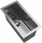 Gamma Stalowy S2244 egymedencés rozsdamentes acél mosogató, króm, beépíthető (S2244-CH)