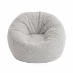 LazyBag XL Teddy plüss babzsákfotel - szürke