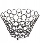 Tadar Gyümölcskosár kerekek 30x30x18 cm fekete (5903313405508)