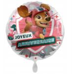 GoDan Mancs Őrjárat Liberty Joyeux Anniversaire fólia lufi 43 cm