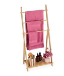  IKMO Bambusz Törölközőtartó Létra, Polccal
