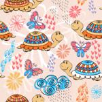 agmART Gyerek Fotótapéta Állatok Teknősök Pillangók (Fototapety agmART)