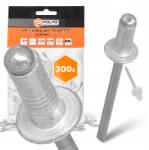Polax 300x Törhető szegecsek 4x10 mm Alumínium horganyzott Strapabíró szegecs Ezüst 9T (37-009(X6))