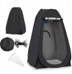  Zuhanyzó Sátor, Öltöző, Wc, Hordozható Fekete Strand kemping (Van188014)