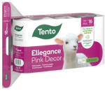 Tento Toalettpapír TENTO Ellegance pink dekor 16 tekercses 3 rétegű (229386/233359) - fotoland