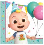  CoComelon Birthday szalvéta 20 db-os 33x33 cm Fsc - allegro