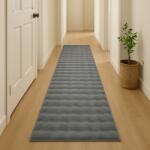 Takoy Műszőrme szőnyeg 80x300 3D-s minta sötétszürke