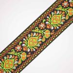 Takoy Hímzett heveder 5 cm folk narancssárga