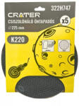 Crater csiszolóháló öntapadós 5db/csomag K220 (322H747)