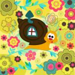 agmART Fotótapéta gyerekeknek, Csillagok, Állatkák, Virágok (Fototapety agmART)