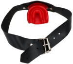 KINKgear Gag No More - prémium klubszáj húzó piros-fekete