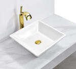  Lavoar pe Blat Alb din Ceramica 42 x 42x 12 cm - 8316 A15 (C1491)